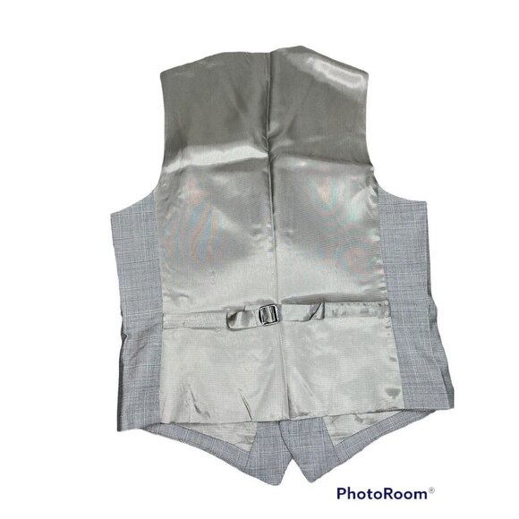 Men's Slim-Fit Plaid Vest Color Brown Check Size Small NWT - Picture 3 of 5